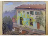 Elisabeth Chaplin, View of a Farmhouse, 1890, tempera on paper Provenance: Galleria Michelucci