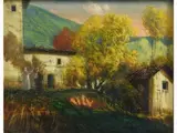Silvestro Pistolesi, View of a Country House with Figures