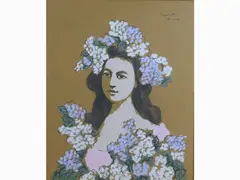 Le Lilas by Adolfo Saporetti, 1910, oil on canvas, offered May 2017