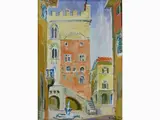 View of Prato by Rodolfo Marma, 1923, oil on canvas, offered May 2017