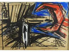 Composition 1973 by Vinicio Berti, 1921, acrylic on canvas, offered May 2017