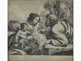 Simon Vouet, The Holy Family 1633, 1590, etching