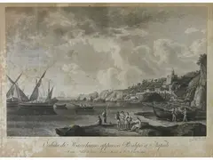 Georg Abraham Hackert, Views of Naples, 1755, a pair of engravings