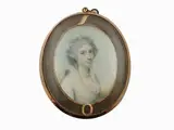 George Chinnery, Portrait of a Lady, 1774, oval miniature on ivory