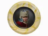Emanuele Trionfi, Portrait of a Boy in 18th Century Costume, 1832, oil on terracotta plate