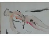 Female Nude by Sergio Scatizzi, 1918, watercolour on paper, offered May 2017