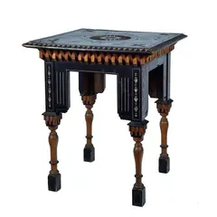 Small table by Carlo Bugatti, Carved and ebonized wood, offered Feb 2021