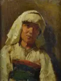 Pio Sanquirico, Portrait of a commoner, Signature lower right.