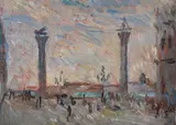 Ercole Drei, Venice - The columns in Piazza San Marco