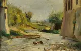 Odoardo Borrani, Landscape with river