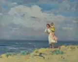 Beppe Ciardi, Mother and daughter on the beach
