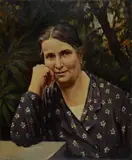 Portrait of woman by Cafiero Filippelli, Signature lower right., offered Feb 2021