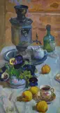 Aleksander Stepanovich Sedov, Still life, Sign at the bottom to the left. On the reverse: stamp.