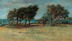 La libecciata (Omaggio a Fattori) by Mario Borgiotti, offered Jan 2021
