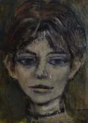 Volto by Ugo Capocchini, Sul verso: firma; timbro Galleria Santacroce, offered Jan 2021