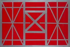 Costruzione rossa by Remo Remotti, cm., offered Jan 2021