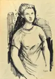 Domenico Purificato, Ritratto di signora