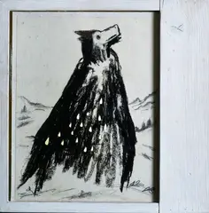 La mare by Enzo Cucchi, Sul verso: etichetta Magazzino d'Arte Moderna, offered Dec 2020