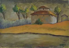 Paese by Ottone Rosai, offered Dec 2020