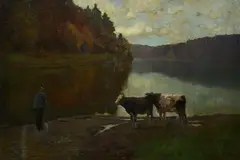 Raffaele De Grada, Paesaggio montano (Il lago di Oberblegsee)