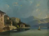 Giuseppe Canella, Paesaggio sul lago