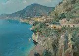 Pasquale Avallone, Veduta della Costiera Amalfitana