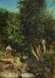 Giuseppe Palizzi, Bosco con taglialegna