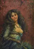 Luca Postiglione, Figura di donna con seni scoperti