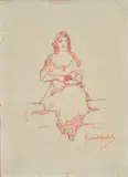 Renato Natali, Ritratto di donna seduta