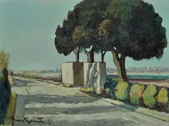 Strada con pini by Gino Romiti, offered Dec 2020