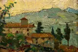 Giulio Salti, Paesaggio con casolare di campagna
