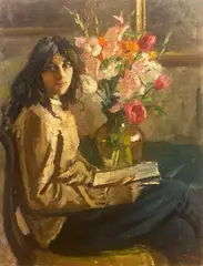 Fanciulla con libro by Giulio Salti, offered Dec 2020