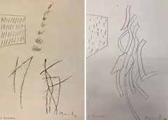 Pair of drawings by Ignazio Moncada, offered Nov 2020