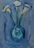 Enzo Pregno, Vase with calla lilies