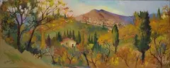 Rodolfo Marma, Florentine autumn, 1953, Signature and date lower left. On the reverse: signature