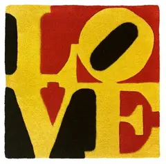Liebe Love by Robert Indiana, 2005, Tappeto, offered Nov 2020