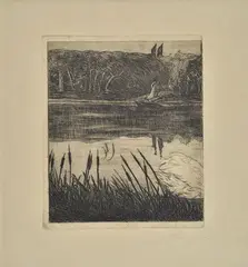 Die Liebenden am See (Gli amanti del lago) by Umberto Boccioni, offered Oct 2020