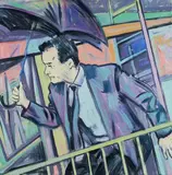 Ronald Victor Kastelic, On the edge I, Sul verso: firma e titolo.