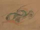 Ugo Gianattasio, Auto in corsa, 1920