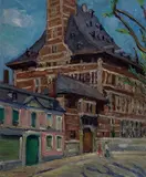 Mario Cavaglieri, Palazzo con figure