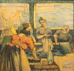 Lavandaie by Carlo Mariano Fortuny, offered Oct 2020