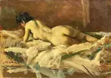 Giulio Salti, Nudo sdraiato di spalle