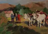 Carlo Domenici, Buoi e contadini