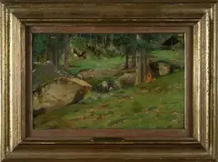 Sosta nel bosco by Achille Formis, offered Oct 2020