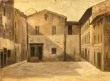 Fabio Borbottoni, Piazza dei Vecchietti, Sul verso