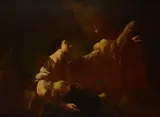 Giovan Battista Piazzetta, Agar e l'angelo, Expertise di Mina Gregori. Provenienza: già collezione Baruffi