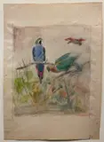 Romeo Costetti, Studio di pappagalli