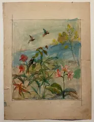 Studio di fiori e pappagalli by Romeo Costetti, offered Sep 2020