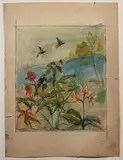 Romeo Costetti, Studio di fiori e pappagalli