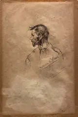 Profilo by Lorenzo Viani, Doppia firma a destra della composizione. Sul verso, offered Sep 2020